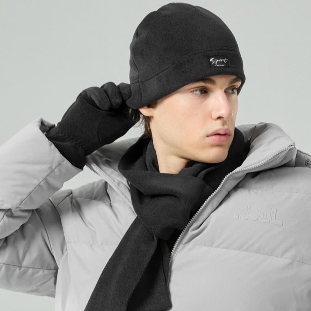 Thicken Women Warm Knitted Hat Neck Warmer Wool Crotch Beanie Fashion Winter Hat Mask Scarf Autumn