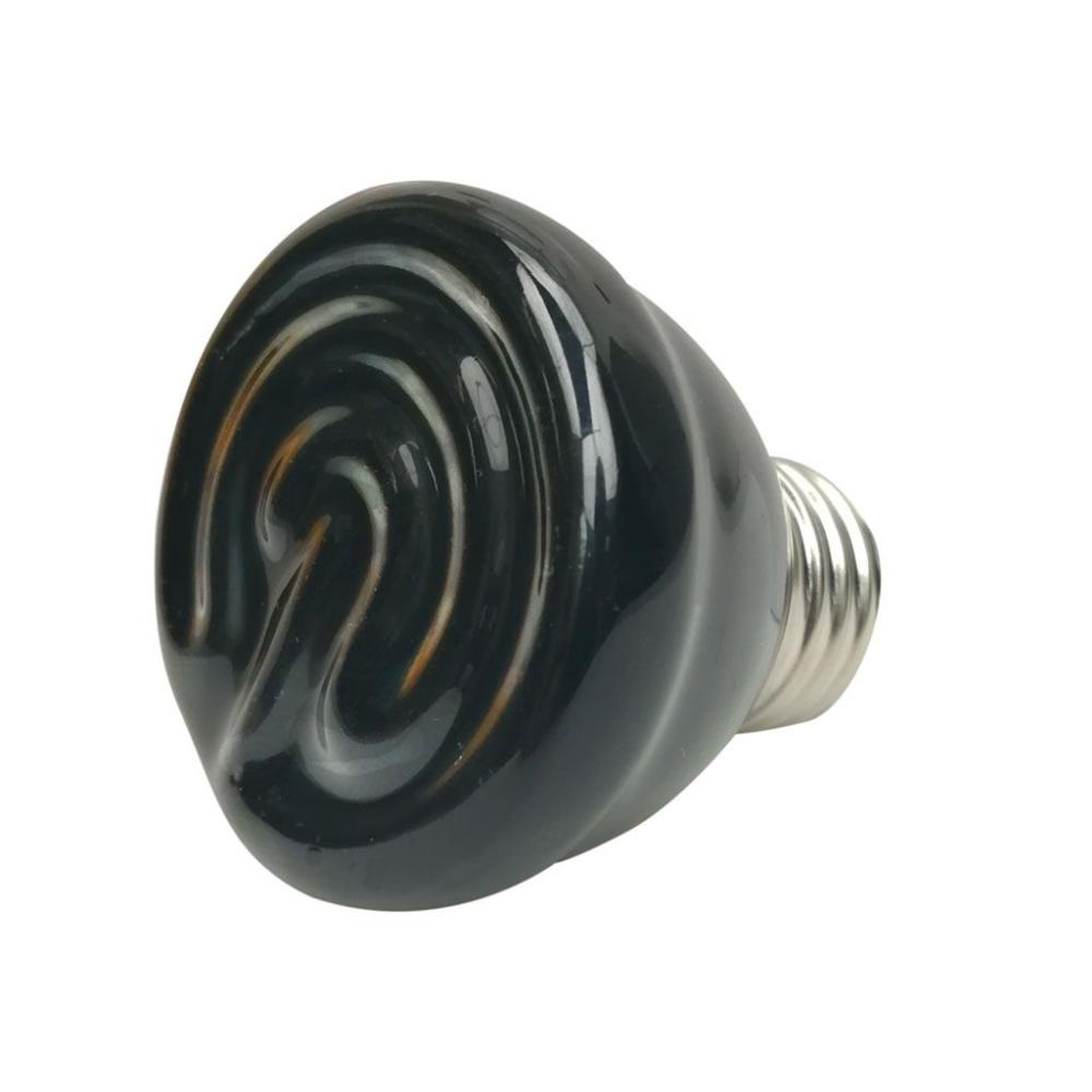 Material Keeping Warm Far Infrared Black Reptile Lamp Pet Warmer Bulb Heating Lamp Pet Brooder