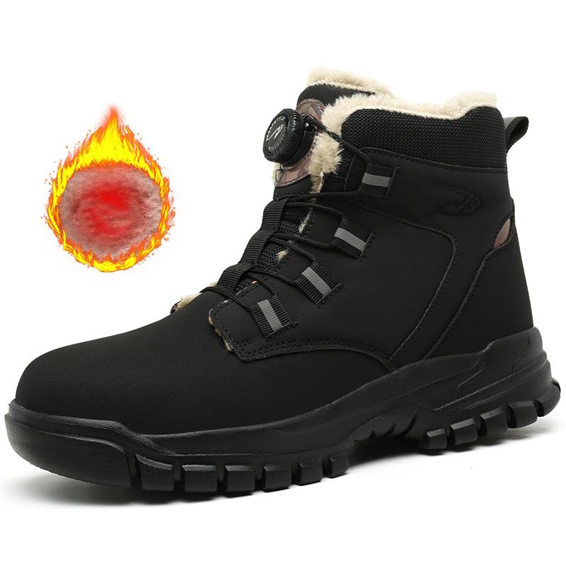 Осенне-зимние рабочие защитные ботинки мужские со стальным носком водонепроницаемые легкие защитные защитные ботинки мужские размеры обуви