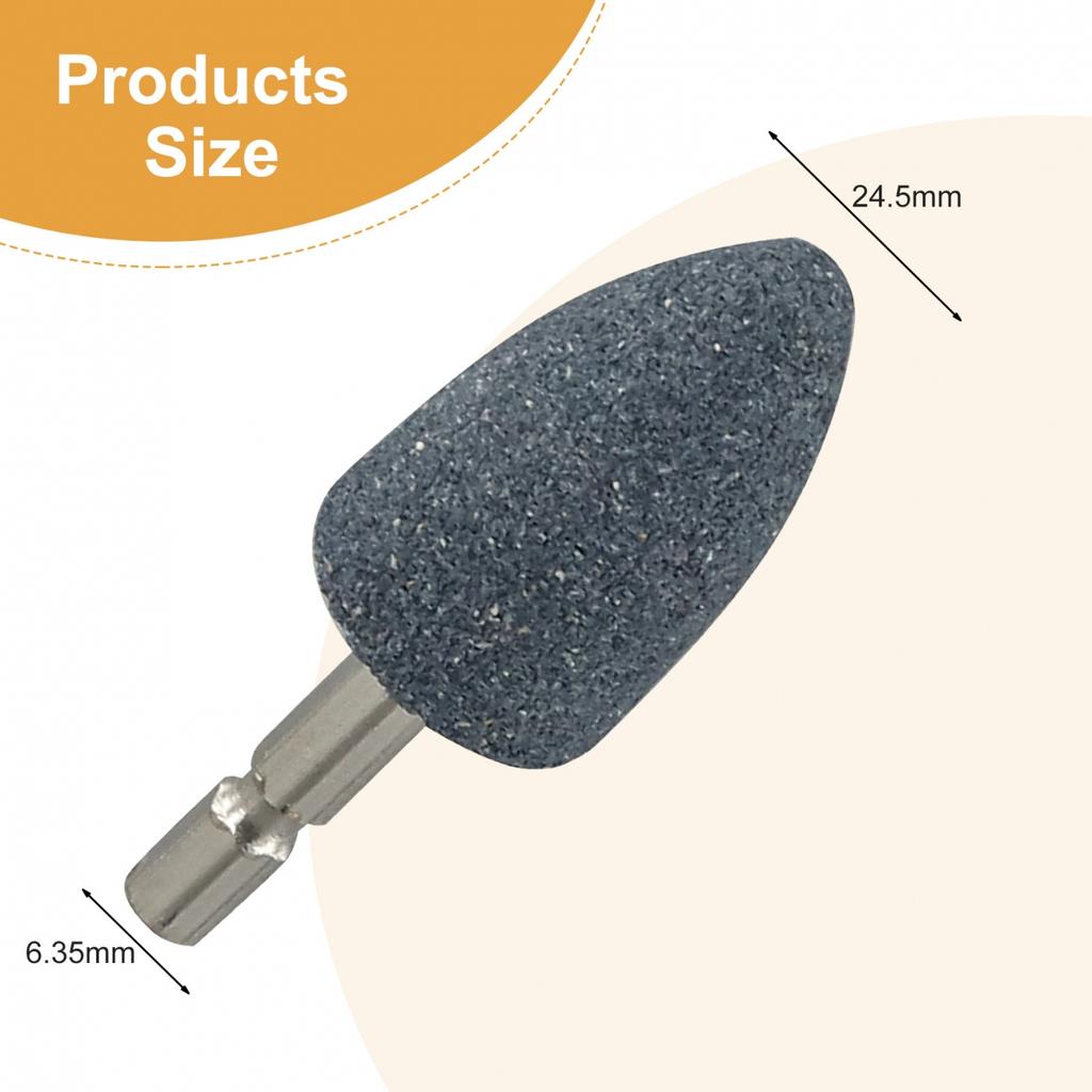 Шлифовальная головка 24x44x35x6.3мм Коричневый КорундШлифовальный конус