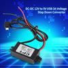 - 12V To 5V 3A  USB Converter Voltage Step Down Regulator for Car Smartphone