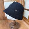 Simple literary woolen bucket hat women's autumn and winter metal standard bucket hat gentle temperament travel commuting versatile basin hat