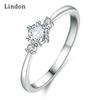 Классическое кольцо Lindon из медного сплава с цирконием, женские ювелирные изделия, свадебный подарок для вечеринки