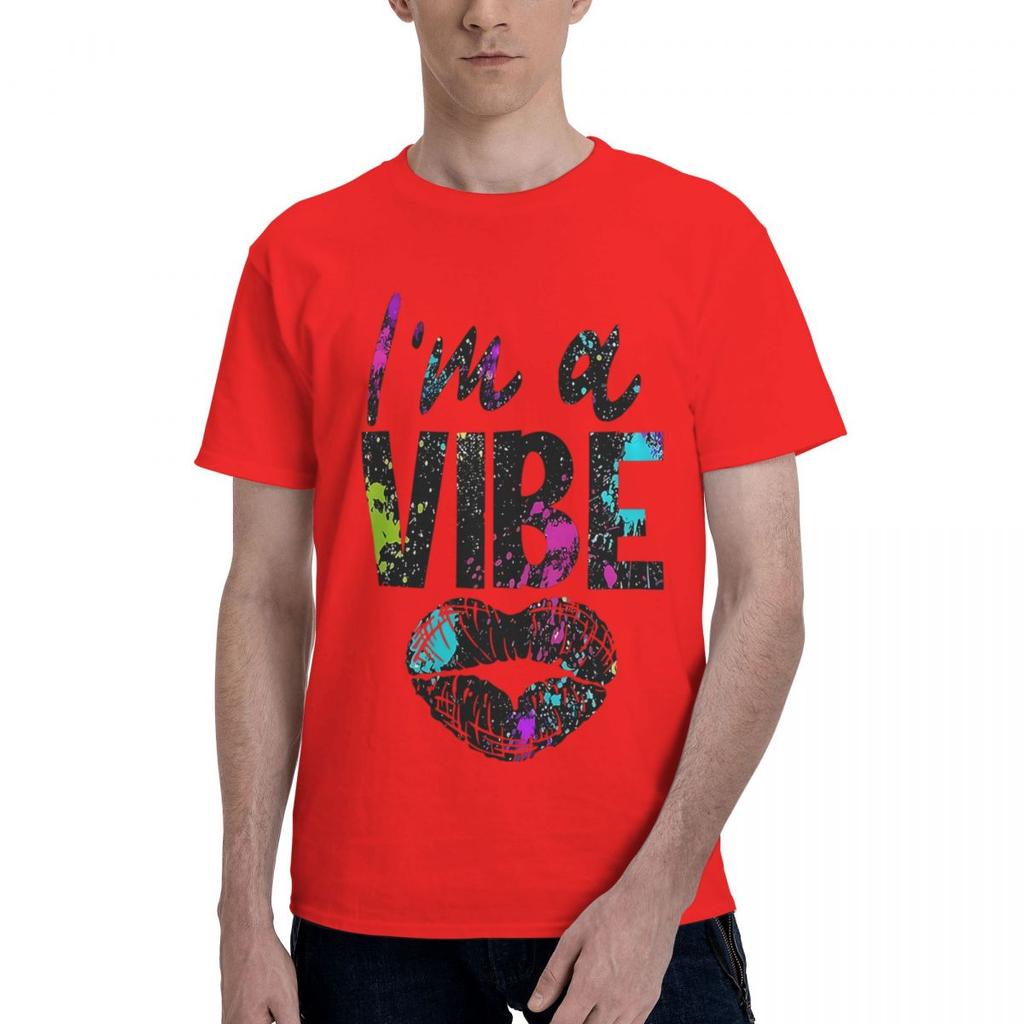 Chic Lips Letters 100 Cotton Casual Breathable Confortable Summer High End Mens Clothing Funny Gift