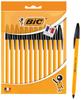 BIC Ballpoint Set of For Office Commercial Use Oil-based Pen, Orange, 0.7mm, Black, 12, Use, [Product]