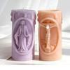 Nativity Embossed Cylinder Silicone Candle Mould Food Grade Silicone For Making Candle Soap Chocolate Holiday Decoration