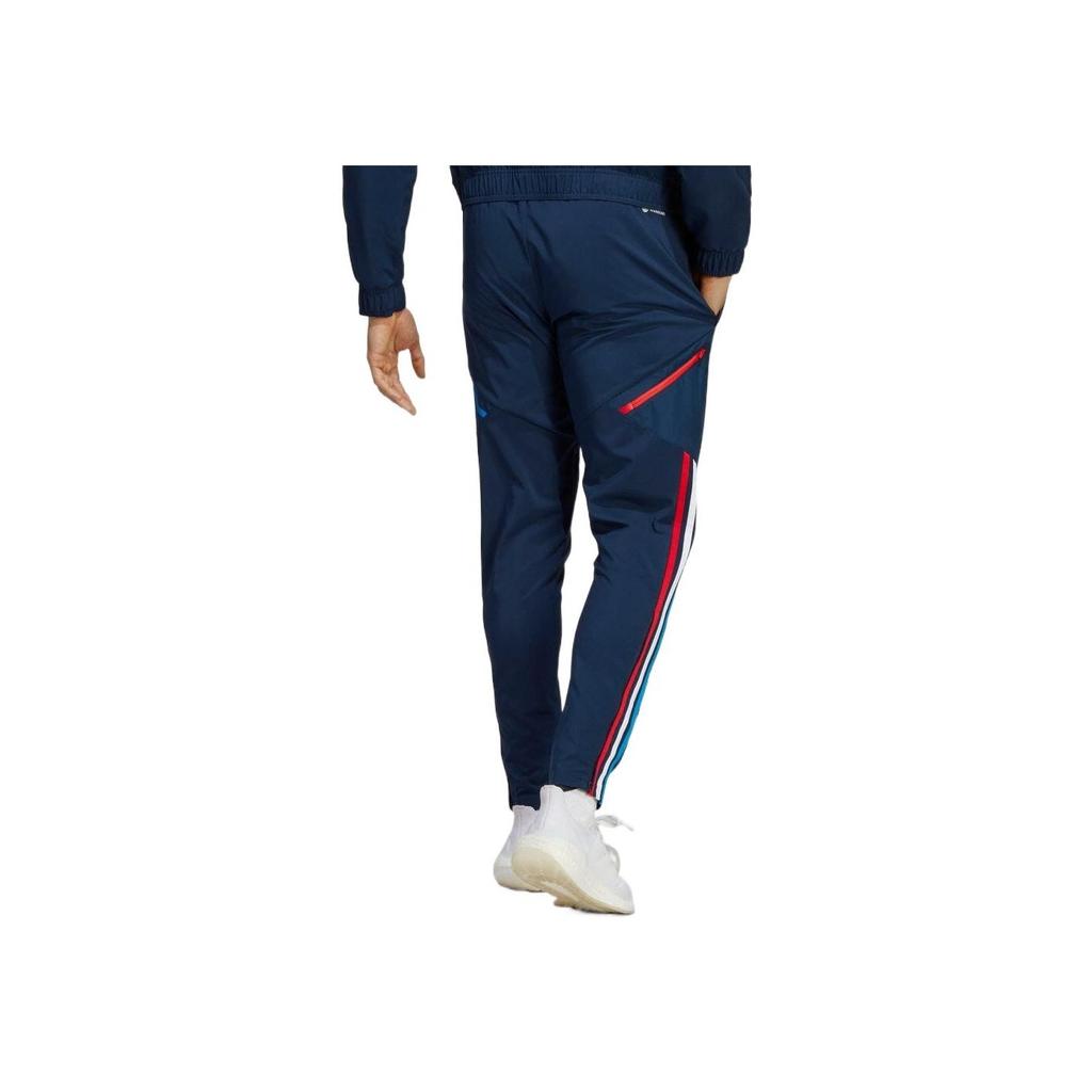 Adidas Striped Jogger Pants Men Bottoms Blue HZ9991