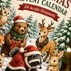 Christmas Countdown Calendar 24 Days Advent Calendar, Forest Animals Fairy Tale Animal Set Cute Acrylic Collectible Toys for Holiday Party Decoration