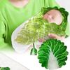 Simulation Cabbage Flannel Baby Wrap Blanket Baby Sleeping Swaddle Wrap Hat Ultra-Soft Plush Newborn Blanket 0-3 Months