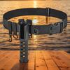 Fishing Waist Belt Rod Holder Adjustable Portable Pole Inserter Fishing Rod Holder Belt for Spinning Casting Fly Fishing