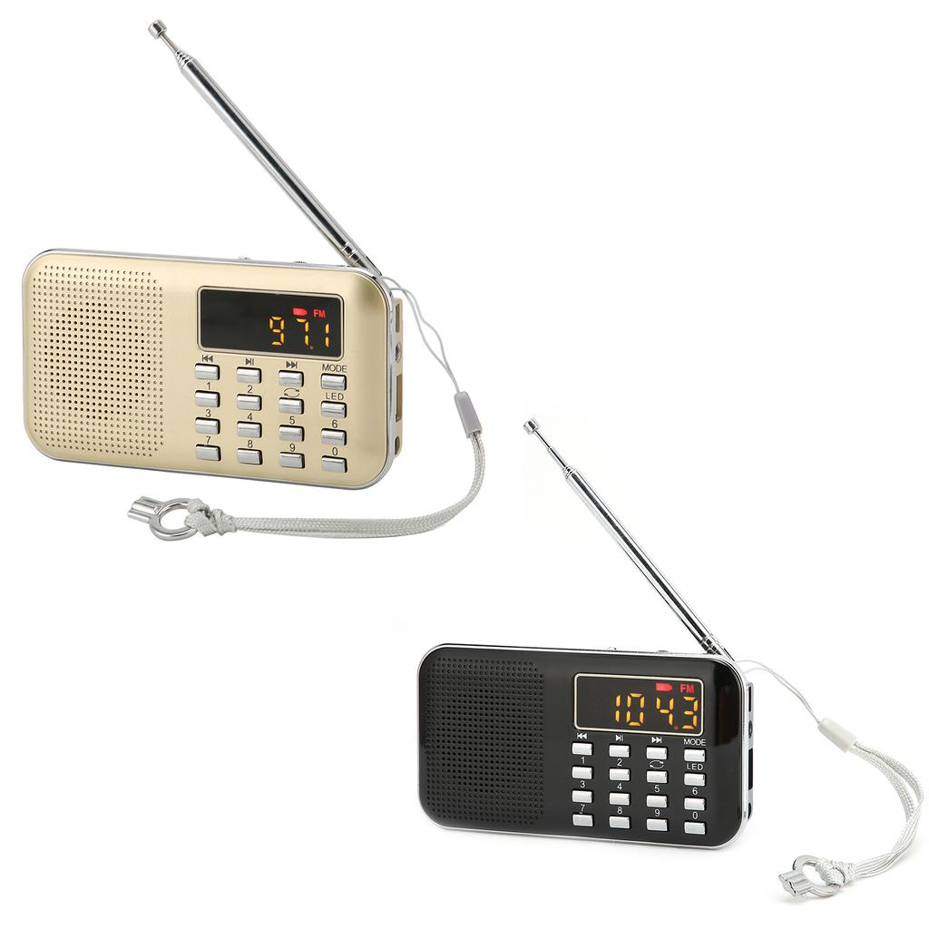 Цифровое радио Портативное радио Сабвуфер Карта MP3-плеер Бас-динамик для пожилых людей