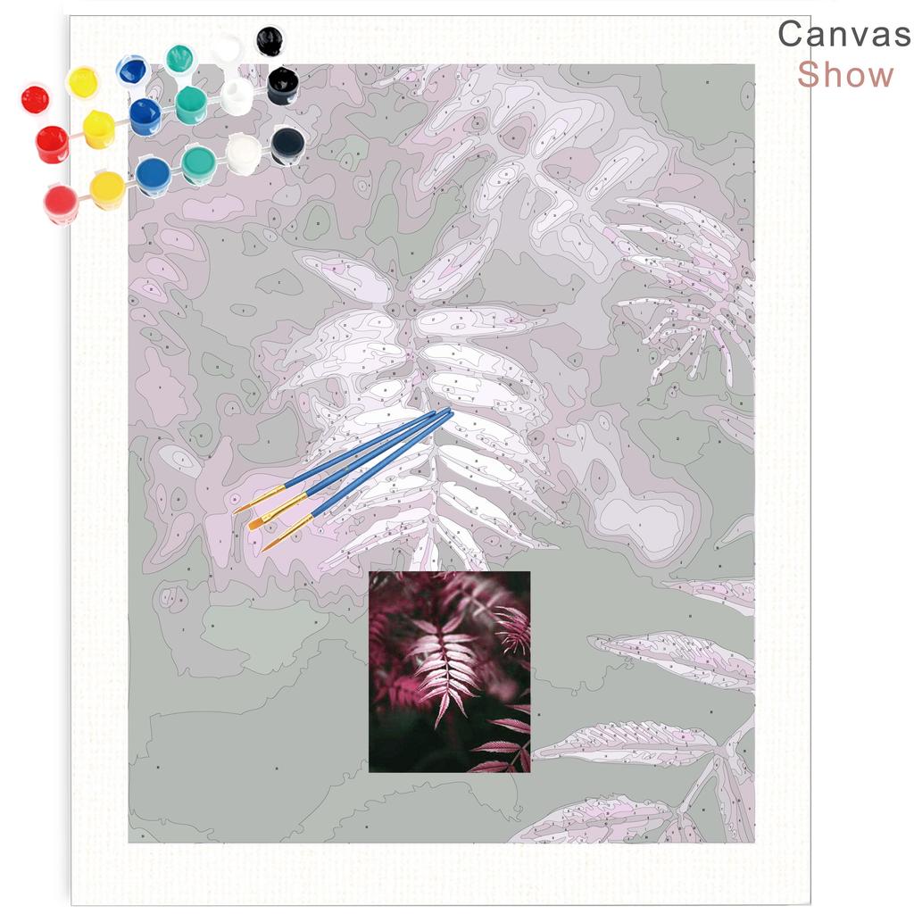 RUOPOTY DIY Frame Oil Painting By Numbers Flower Unique Gift On Canvas Wall Art Picture By Numbers For Living Room