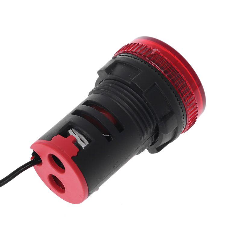 22 мм AC 50-380 В Индикаторная лампа-термометр для транспортных средств для автомобилей, грузовиков, измерение температуры, индукционный диапазон -20-119℃