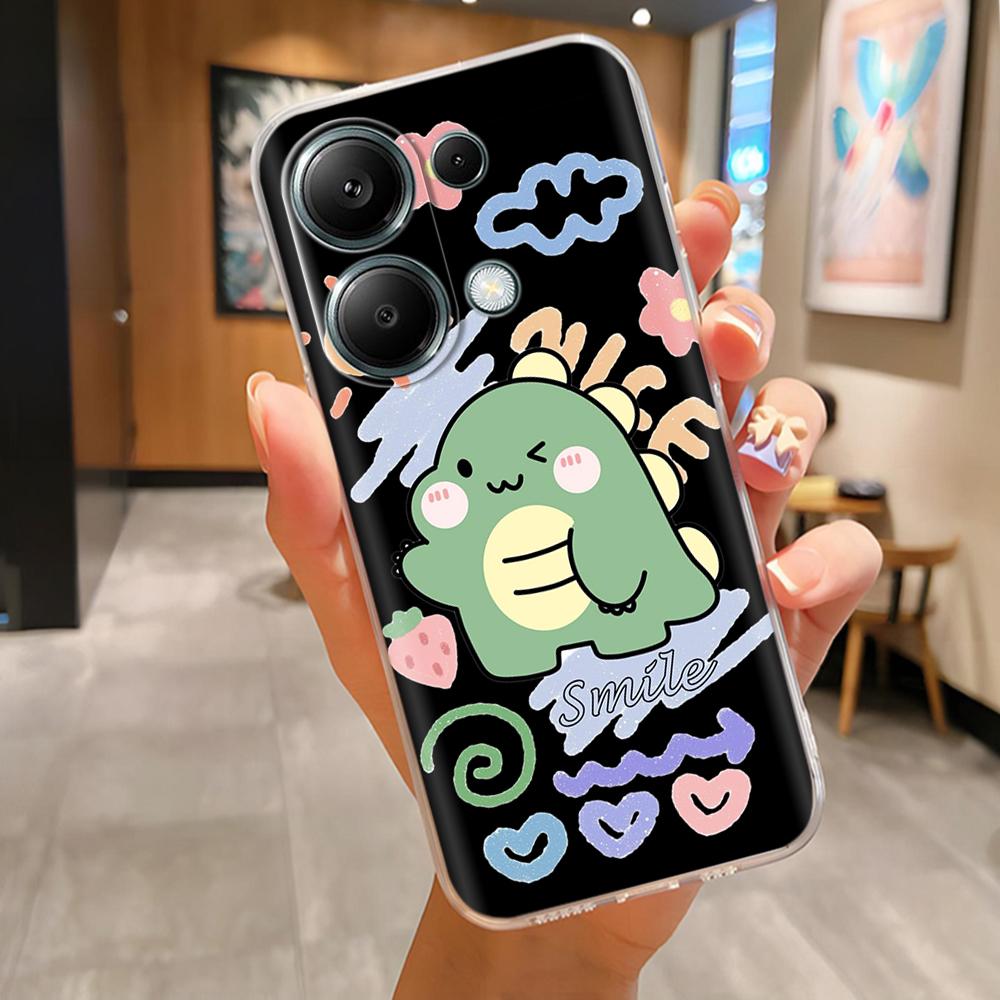 Чехол для телефона Poco M6 Pro Милый панда Мягкий силиконовый чехол для Xiaomi Poco M6Pro 4G 5G Защита Модная задняя крышка Coque Fundas