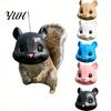 Squirrel Food Dispenser Mouse Head Feeder, Outside Hanging Big Funny Backyard Wildlife Station Animal Face, Feeding for Garden Patio Porch Tree Feeder