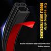Car Door Rubber Seal Strip Double-Layer Weather Rubber Strip Auto Door/Hood/Trunk Styling Protector Anti Scratch Sealing Strip