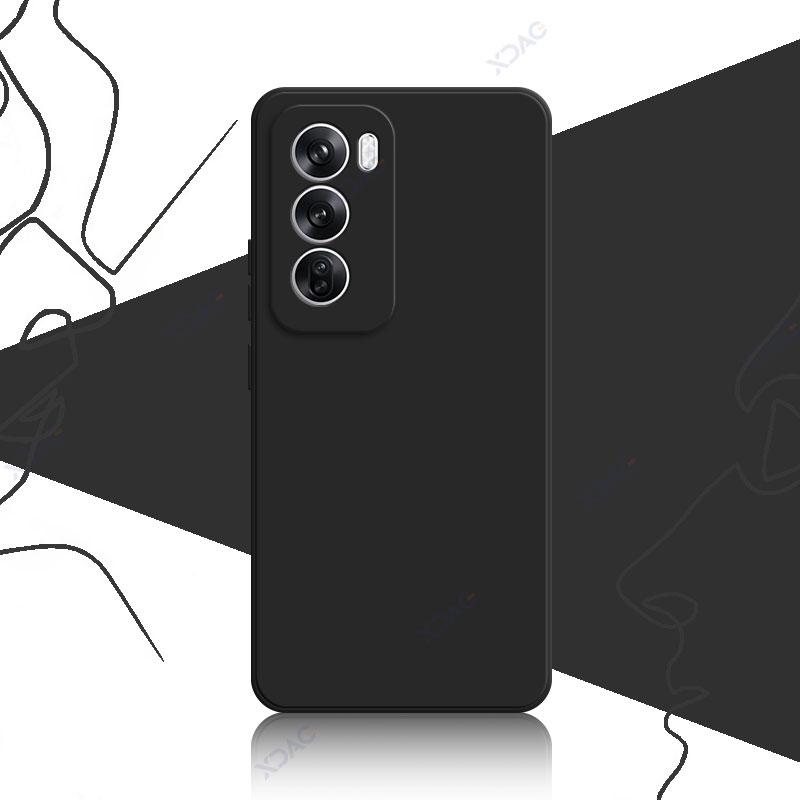 Чехол для мобильного телефона OPPO Reno 12 Pro Reno12Pro OPPOReno Reno12 12Pro 5G Мягкий роскошный квадратный жидкий силиконовый чехол на заднюю панель