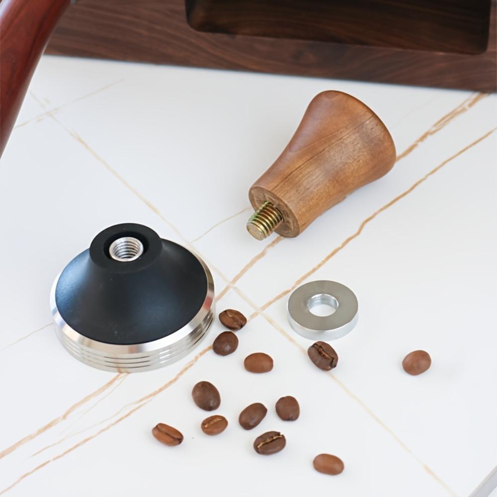 Walnut Handle Coffee Powder Pressing Hammer Coffee Powder Distributor Leveler Tool Cafe