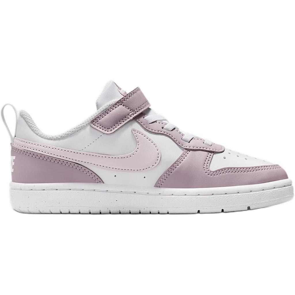 Nike Кроссовки Court Borough Low top для катания на скейтборде для детей Бело-фиолетовые Детские DV5457-134