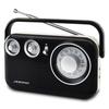 ADESSO AM/FM Retro Design Radio, Black, RA-601BK