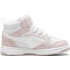 Puma Rebound V6 Fashion Comfortable Versatile Mid-Top Kids Sneakers Kids Sneakers White Pink 393832-20