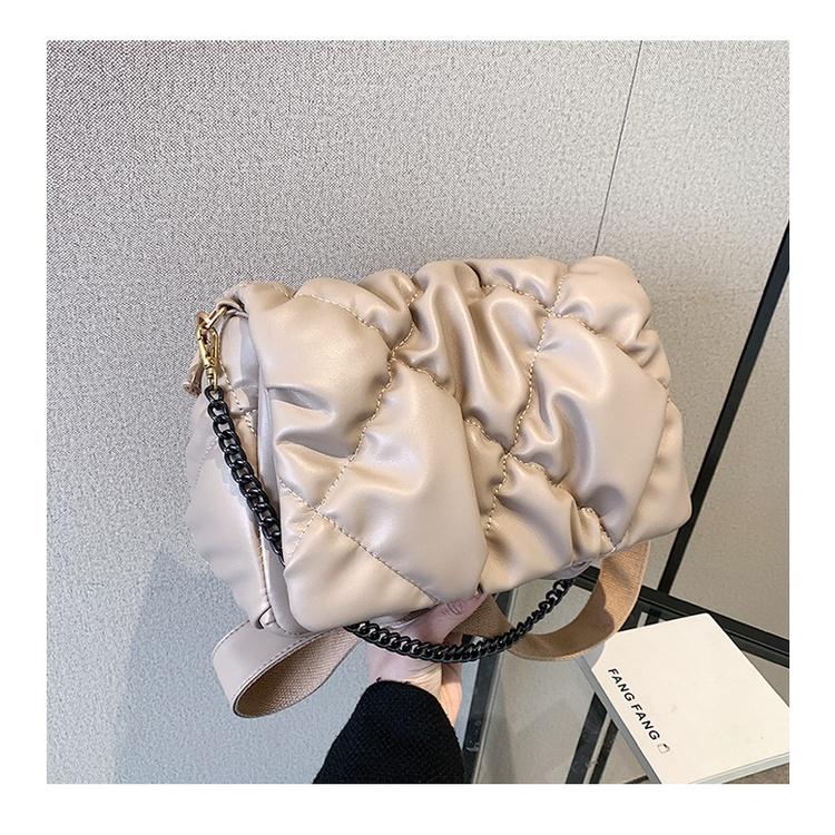 IELGY Женская плиссированная сумка-облако большой вместимости, модная универсальная сумка-мессенджер на цепочке