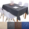 Rectangular Linen Anti-scalding Table Waterproof Tablecloth Dustproof Cover