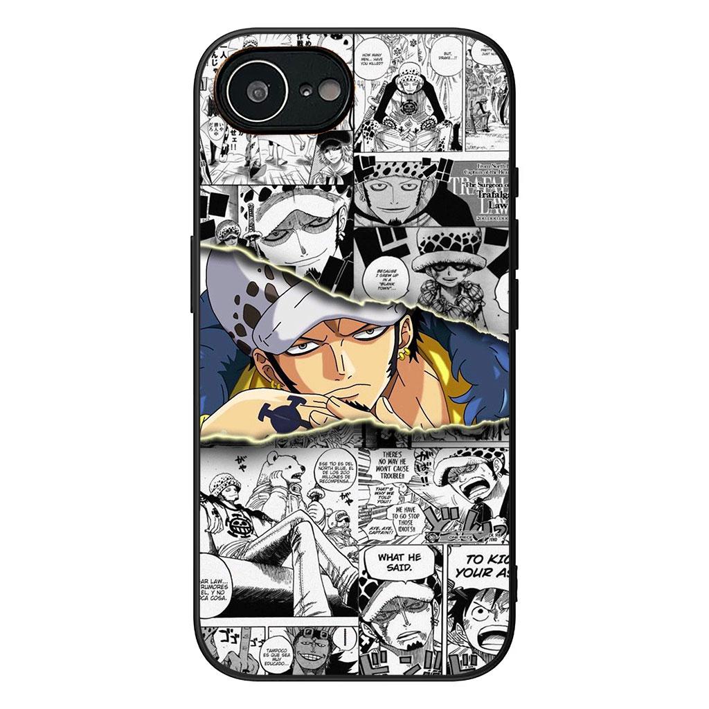 for Xiaomi Redmi Note 13 A3 A4 14 Pro Plus 9T 14C 13C 9C NFC + Pro+ 5G 4G Phone Case Trafalgar D Water Law One Pieces Luffy