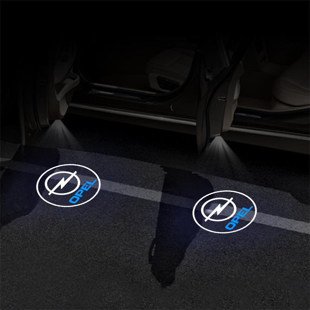 Car Door Emblem Lights HD Welcome Lamp Wireless Laser Projector Accessories For Opel OPC Astra Insignia Corsa Mokka Vectra G H J