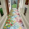 Super Absorbent Geometric Rug - Stain-Fighting, Waterproof, Anti-Slip Grip - Perfect for Hallway, Foyer, Bedroom Floors - Rectangle Hall Runner