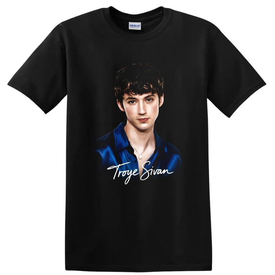 Troye Sivan Portrait T Shirt Indie Pop Singer Actor Graphic Tee Music Fan