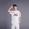 Футболка Li Ning Sports Lifestyle Series с круглым вырезом и коротким рукавом, логотипом бренда, сезон 2024 года, унисекс, футболка WBG Team, цвет белый ATSU645-1