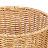 Imitation Rattan Basket Woven with Lid Clothes Hamper Laundry Bins for