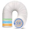 A65T-Air Conditioning Hose, Portable Exhaust Ventilation Hose, 5.9 Inch Diameter, Counterclockwise AC Hose, AC Exhaust Hose