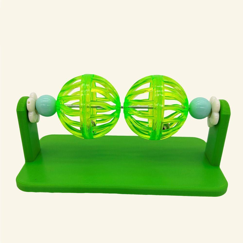 Interactive Rotating Bell Ball Boredom Relief Cage Enrichment Accessory Hamster Toy Guinea Pig