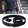 Men Trouser Tactical Belt Quick Release Fastener Tape Design Adjustable Wear Resistant Thickened Waistband Belt