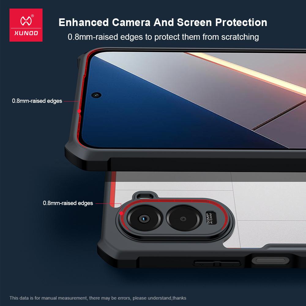 Для Xiaomi Poco M7 4G Чехол XUNDD Чехол Подушка безопасности Ударопрочный Бампер Защитные Чехлы Прозрачная Крышка для Телефона