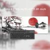 Mouse Pad Red Sun Sakura Torii Gamer XL Large Home New Mousepad XXL Mechanical Keyboard Pad Office Non-Slip Carpet PC Mice Pad