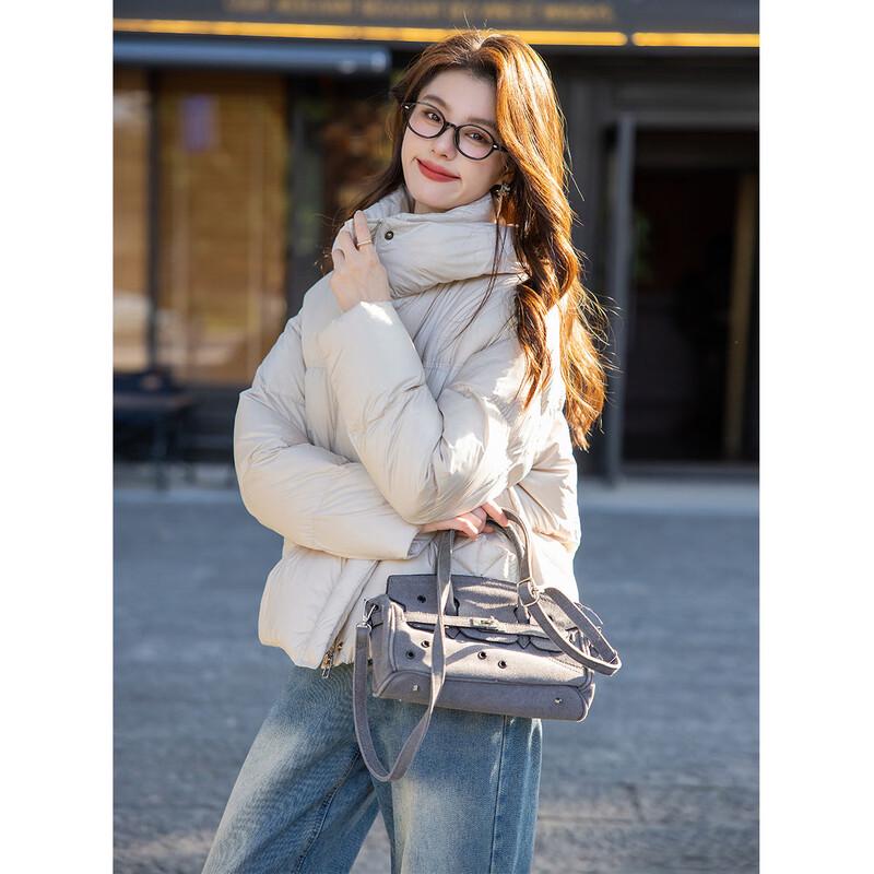 MOKANA Женская Модная Универсальная Куртка Пуховик с Длинным Рукавом MKNJD2789