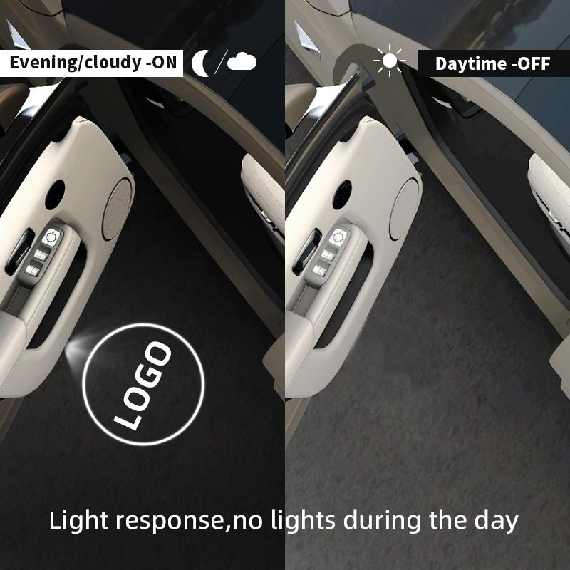 1/2PCS For Holden Captiva Commodor VZ VE Colorado Caprice HSV Logo LED Courtesy Lamp Car Door Welcome Light Ghost Shadow Light