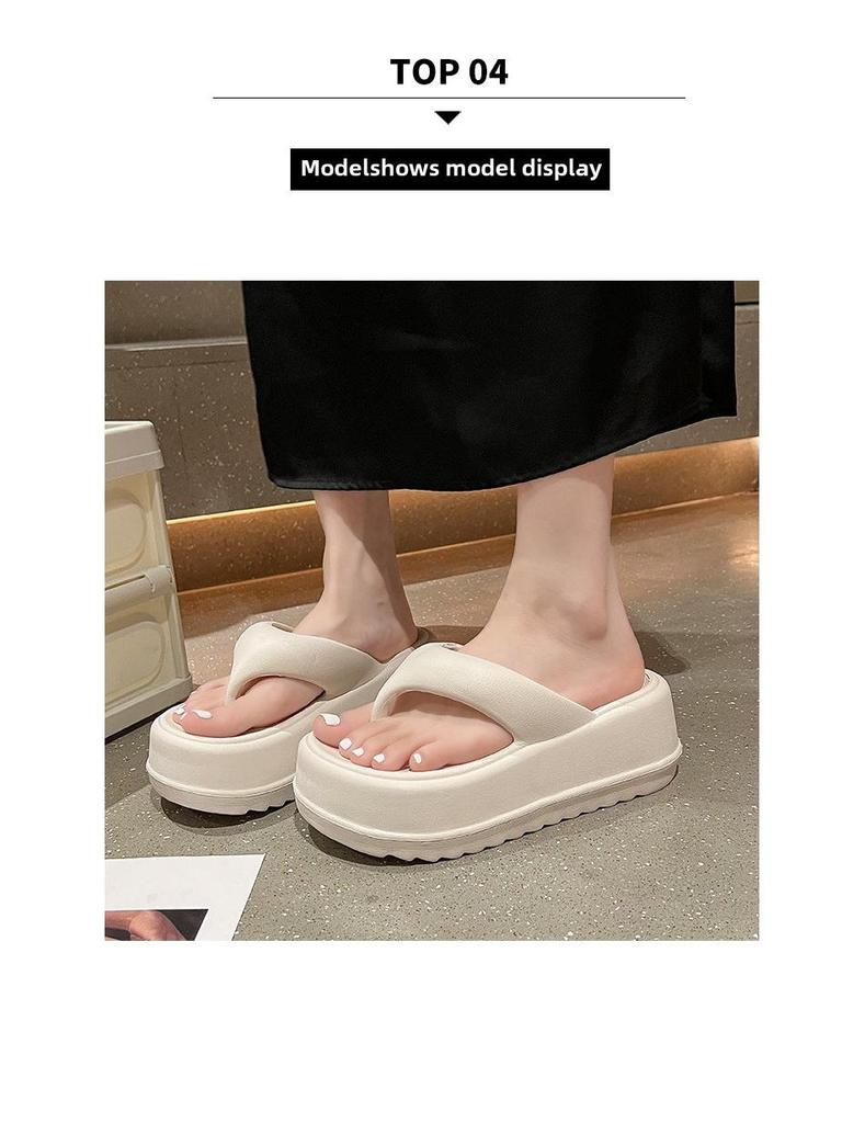 Женские шлепанцы из ЭВА на толстой подошве: Мягкая, увеличивающая рост одежда для отдыха на природе и пляжа