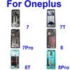 Middle Frame Cover For OnePlus 1+ 7 7T 7Pro 8 8T 8Pro Middle Frame Housing Bezel Rear Cover Repair Spare Parts