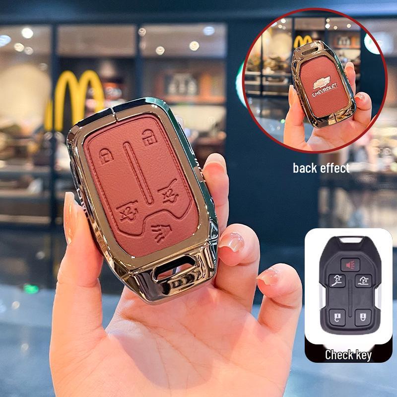 Чехол для ключей Chevrolet K5 Trax Cruze - Звезда Milesuo Металлическая пряжка Оболочка с полным покрытием
