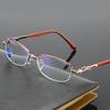 Reading Glasses Women Blue Light Blocking Presbyopic Eyeglasses Female Vintage Ultralight Oval Frame Hyperopia Eyewear 0~+4.0