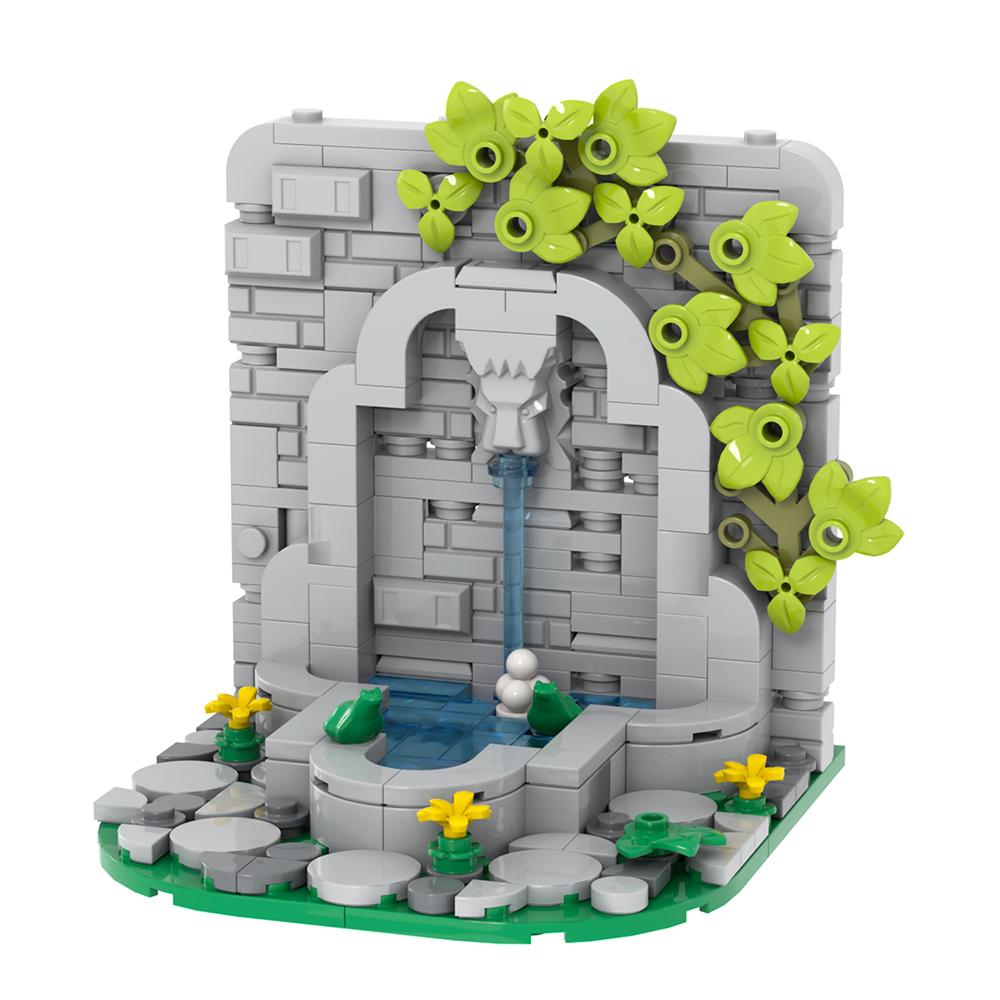 MOC Medieval Stone Castle Brick Gate Tower Construction Assembled Compatible Figure Building Blocks Toys For Children Adult Gift