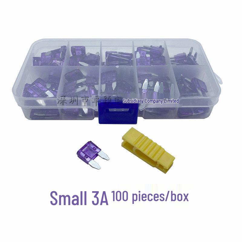 Набор автомобильных предохранителей: Ножевые предохранители малого, среднего и большого размера (1A, 3A, 10A, 15A)