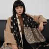 Retro Literature And Art Soft Imitation Cashmere Scarf Female Bohemian Geometry Travel Sunscreen Beach Towel Shawl
