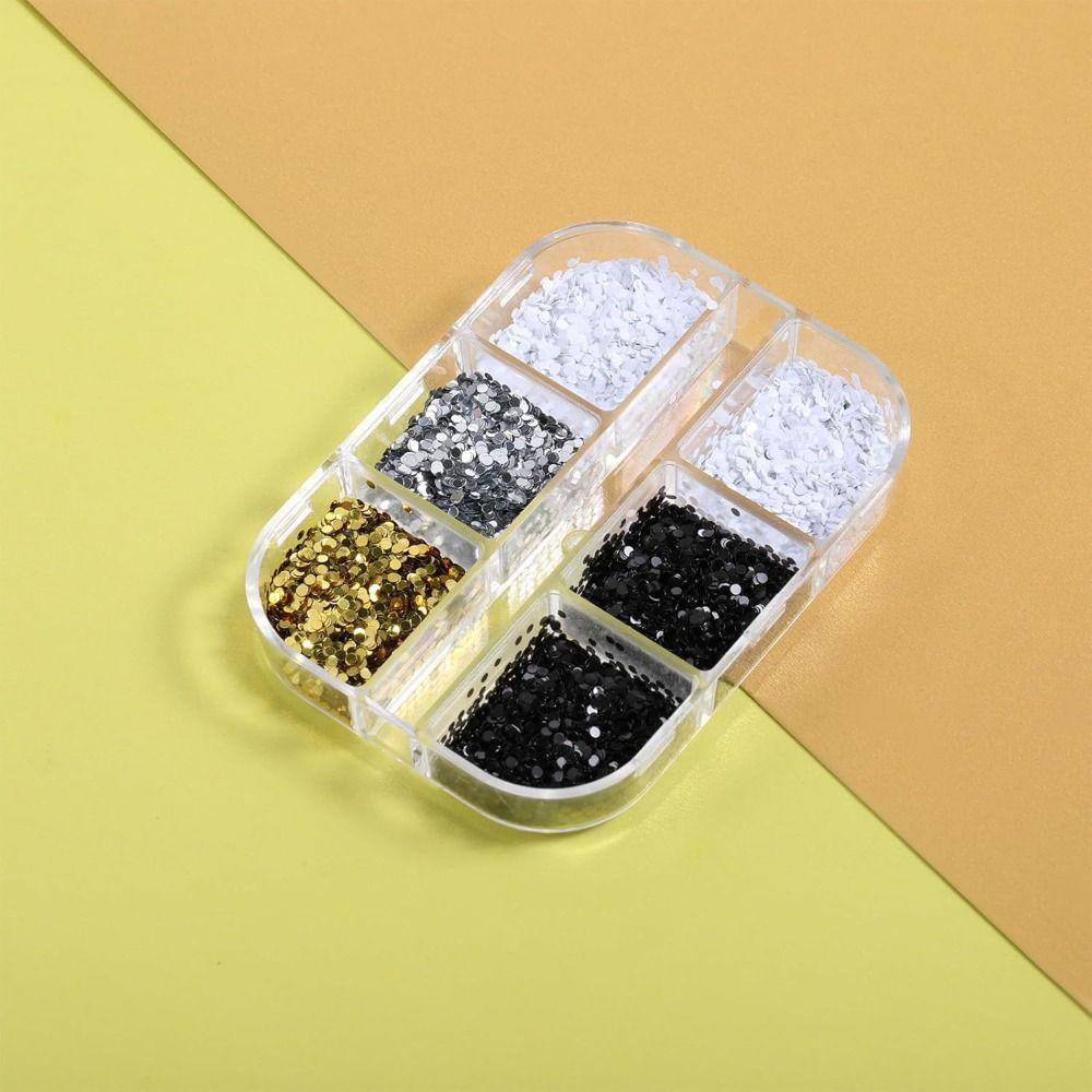 1mm Tiny Dot Nail Art Sequins 3D Laser Round Dots Paillettes New Disco Nail Sequin for Nail Art