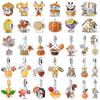 Autumn Charms Copper Squirrel Maple Leaf Honey Charms Bead Fit Original Bracelets For Women Fine Diy Jewelry Gifts