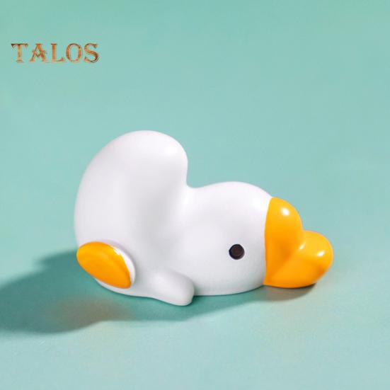 6 шт. Миниатюрные фигурки гусей из смолы, миниатюрные белые статуэтки гусей, бонсай, украшение для кашпо в виде гуся для микроландшафтного сада, декор для фей